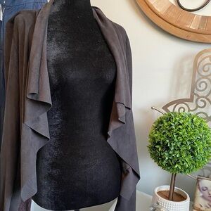 HALSTON SUEDE JACKET XS